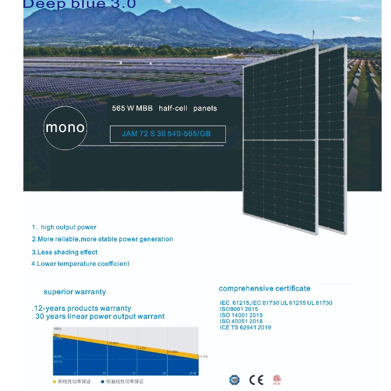 Sistemi di pannelli solari della luce solare blu di alta qualità buon prezzo online all\'ingrosso